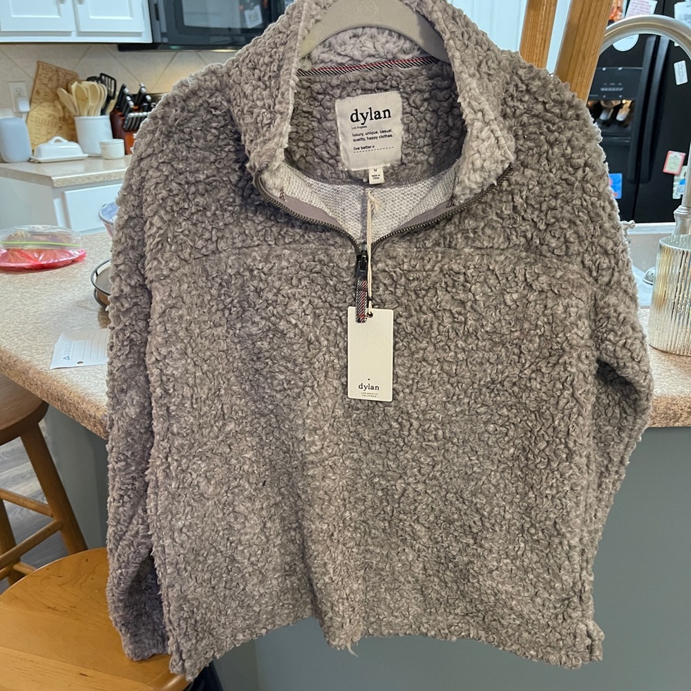 Dylan fuzzy pullover NWT